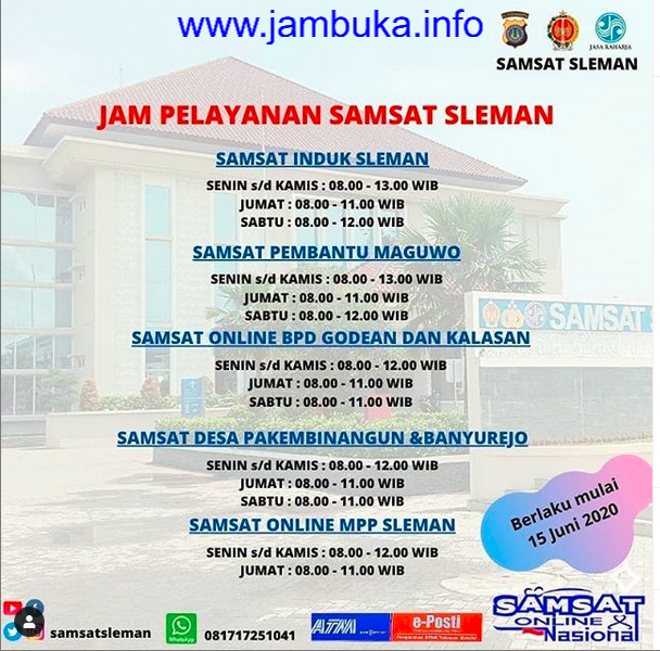 Jam Buka Samsat Di Jakarta