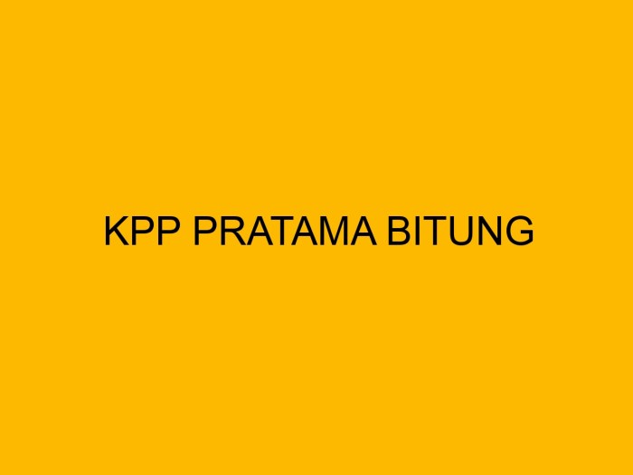 Jam Buka KPP Pratama Bitung