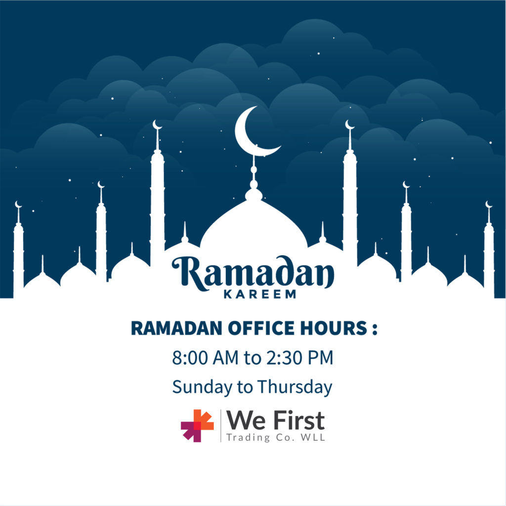 Spanduk jam operasional ramadhan